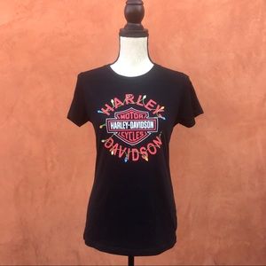 Harley Davidson Christmas Tee Shirt Size Medium